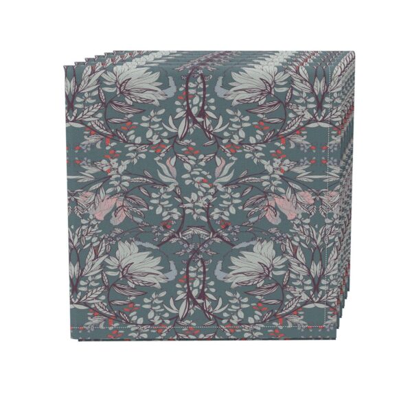 Napkin Set of 4, 100% Cotton, 20x20 , Floral 59