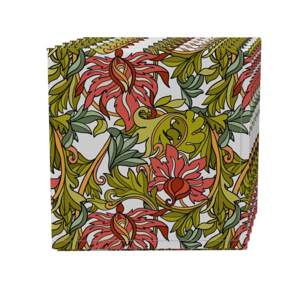 Napkin Set of 4, 100% Cotton, 20x20 , Floral 4