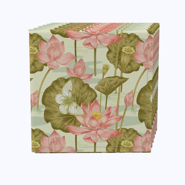 Napkin Set of 4, 100% Cotton, 20x20 , Floral 203