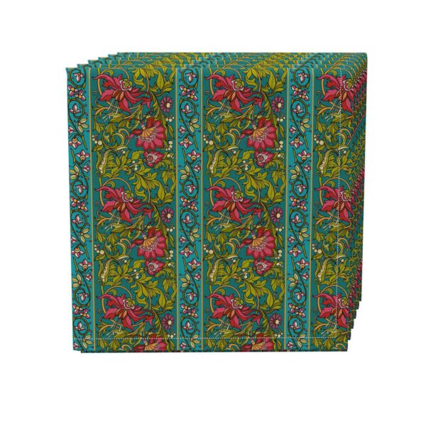 Napkin Set of 4, 100% Cotton, 20x20 , Floral 29