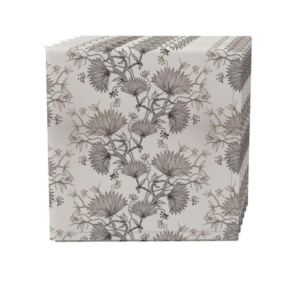 Napkin Set of 4, 100% Cotton, 20x20 , Floral 103