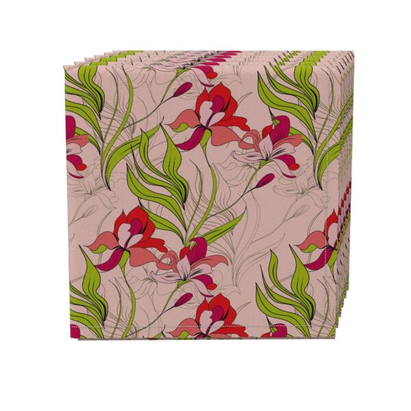 Napkin Set of 4, 100% Cotton, 20x20 , Floral 141