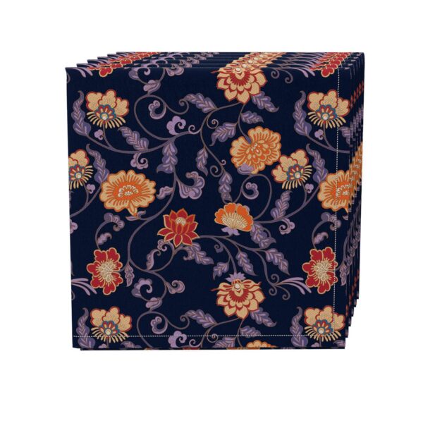 Napkin Set of 4, 100% Cotton, 20x20 , Floral 25