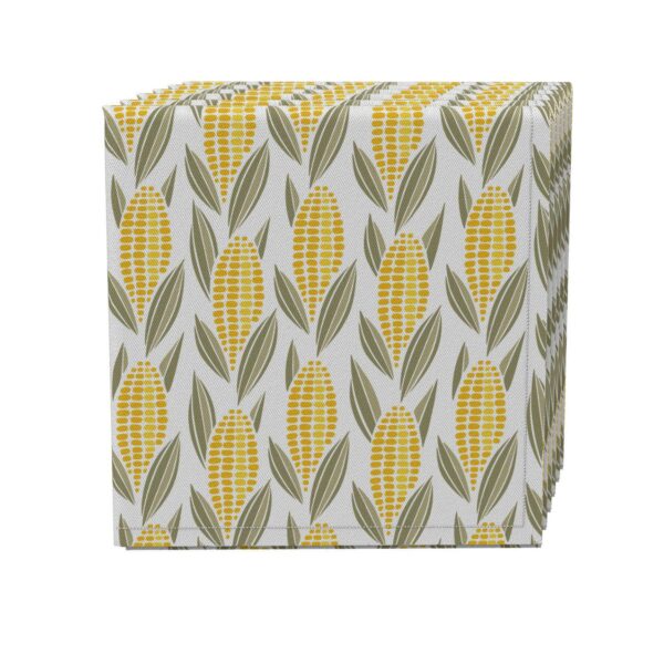 Napkin Set of 4, 100% Cotton, 20x20 , Harvest Corn