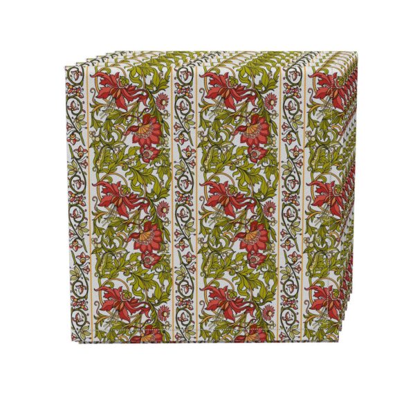 Napkin Set of 4, 100% Cotton, 20x20 , Floral 24