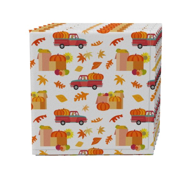 Napkin Set of 4, 100% Cotton, 20x20 , Fall Fest