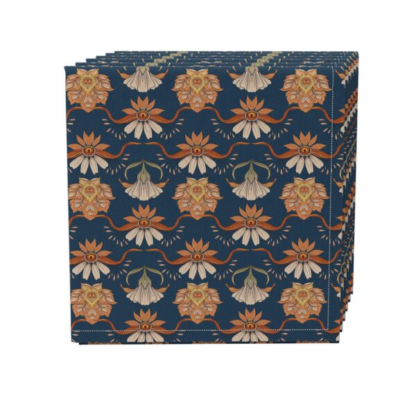 Napkin Set of 4, 100% Cotton, 20x20 , Floral 145