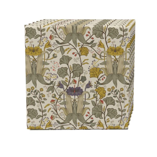 Napkin Set of 4, 100% Cotton, 20x20 , Floral 129