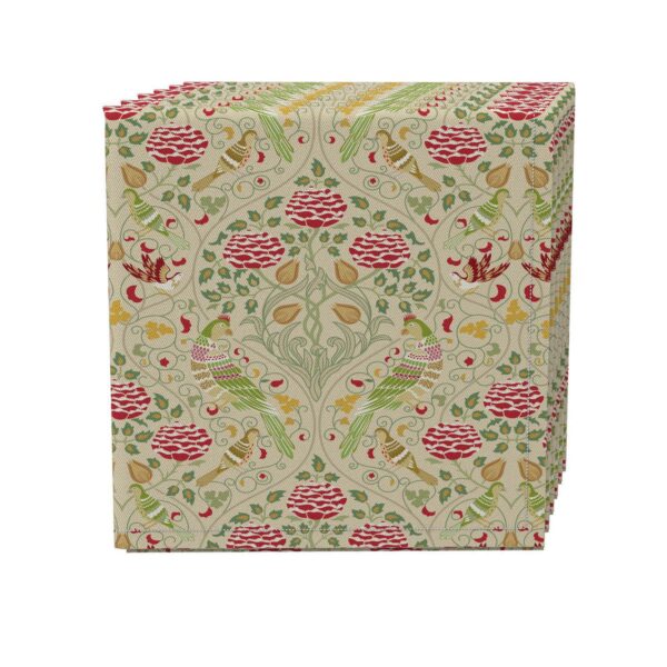 Napkin Set of 4, 100% Cotton, 20x20 , Floral 81