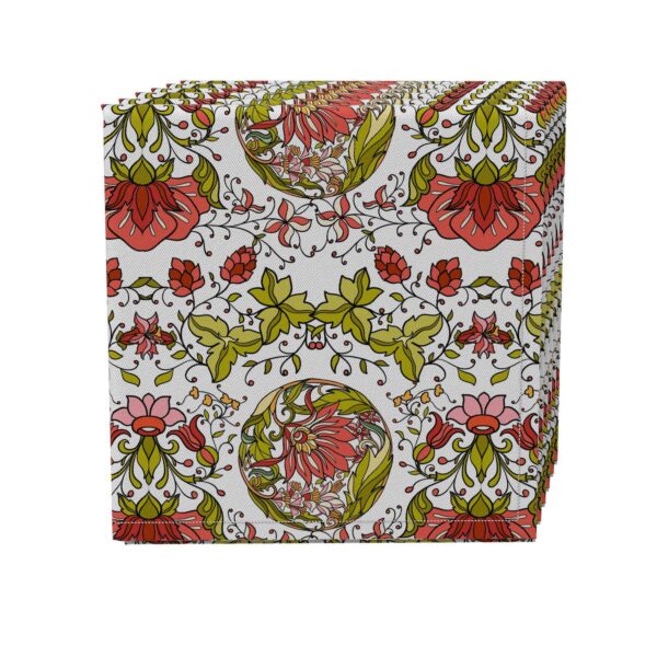 Napkin Set of 4, 100% Cotton, 20x20 , Floral 3