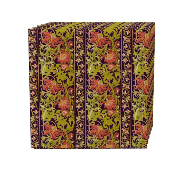 Napkin Set of 4, 100% Cotton, 20x20 , Floral 6