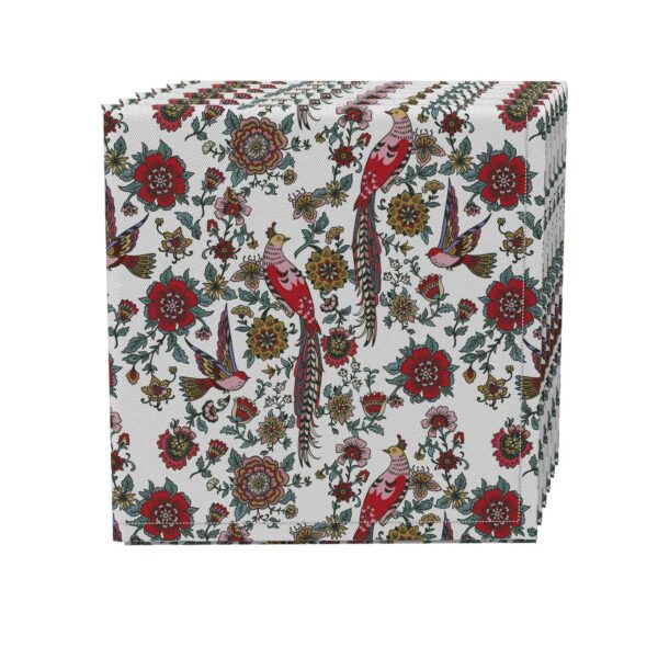 Napkin Set of 4, 100% Cotton, 20x20 , Floral 52