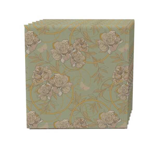 Napkin Set of 4, 100% Cotton, 20x20 , Floral 136