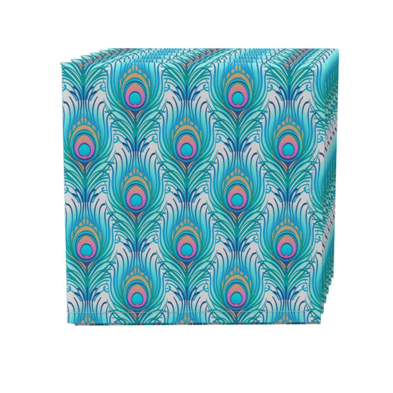 Napkin Set of 4, 100% Cotton, 20x20 , Floral 107