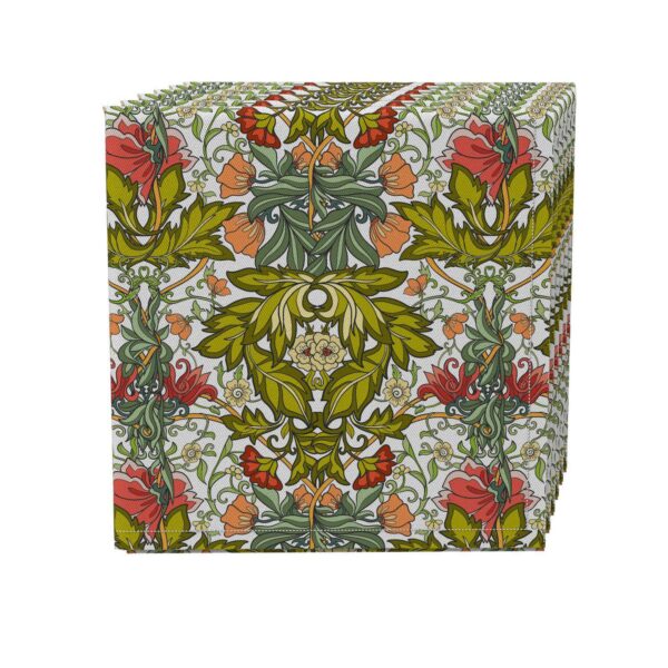 Napkin Set of 4, 100% Cotton, 20x20 , Floral 38