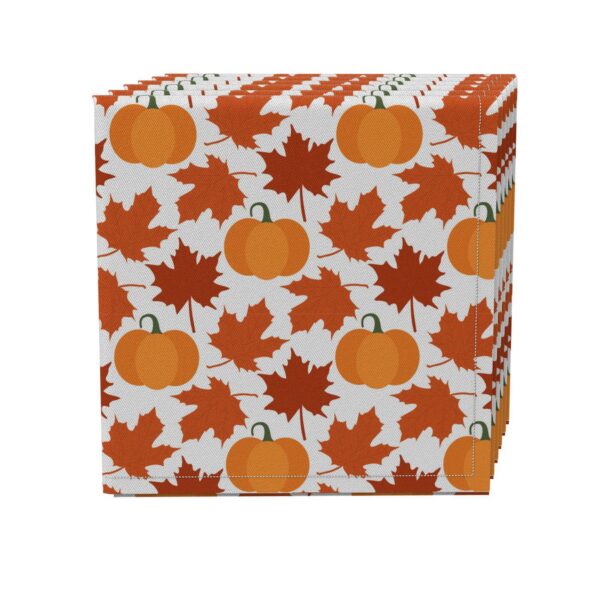 Napkin Set of 4, 100% Cotton, 20x20 , Decorative Fall