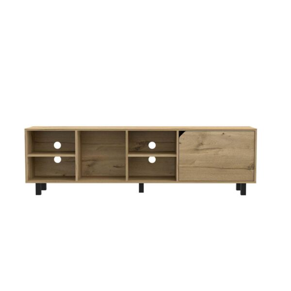 Native TV Stand for TVs up 70 , Four Open Shelves, Five Legs