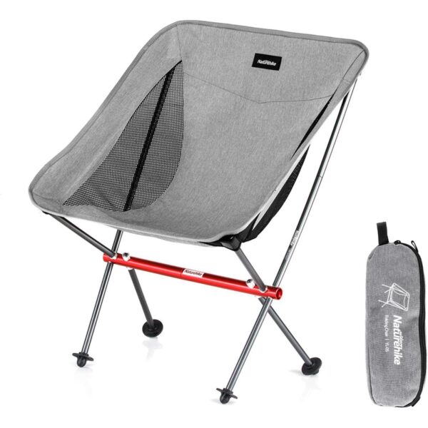 Naturehike YL05 Camping Chair, All Aluminum Frame Ultralight Camp Chair With Storage Bag For Picnic