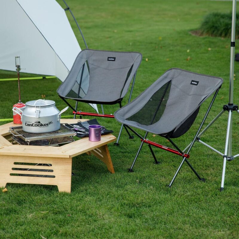 Naturehike YL05 Camping Chair, All Aluminum Frame Ultralight Camp Chair With Storage Bag For Picnic - Image 5