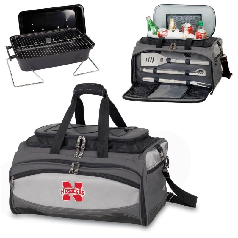 Nebraska Cornhuskers 6-pc. Charcoal Grill and Cooler Set - Image 3