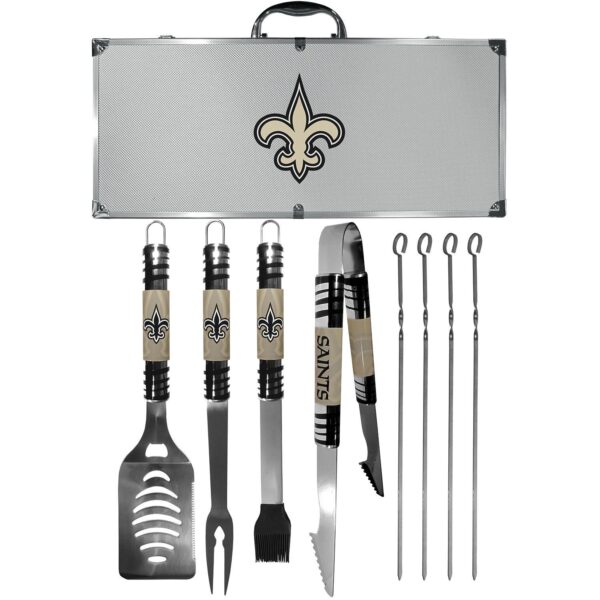 New Orleans Saints Tailgater 8-Piece BBQ Grill Set