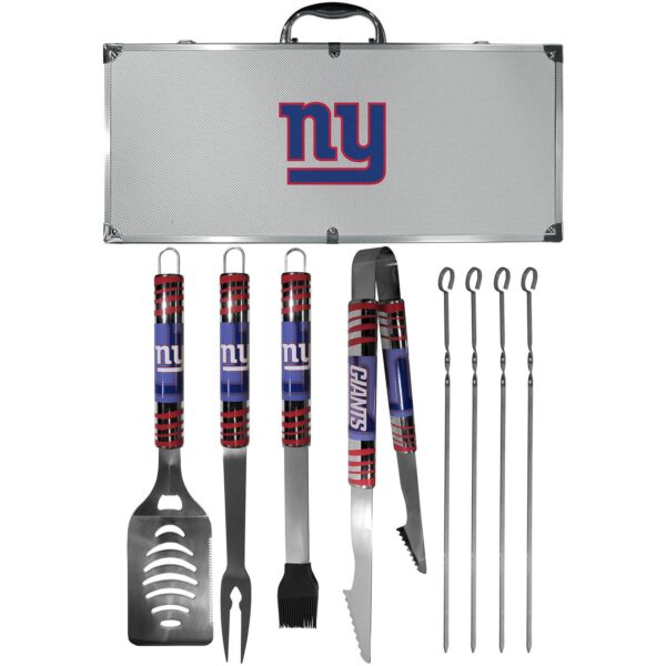 New York Giants Tailgater 8-Piece BBQ Grill Set