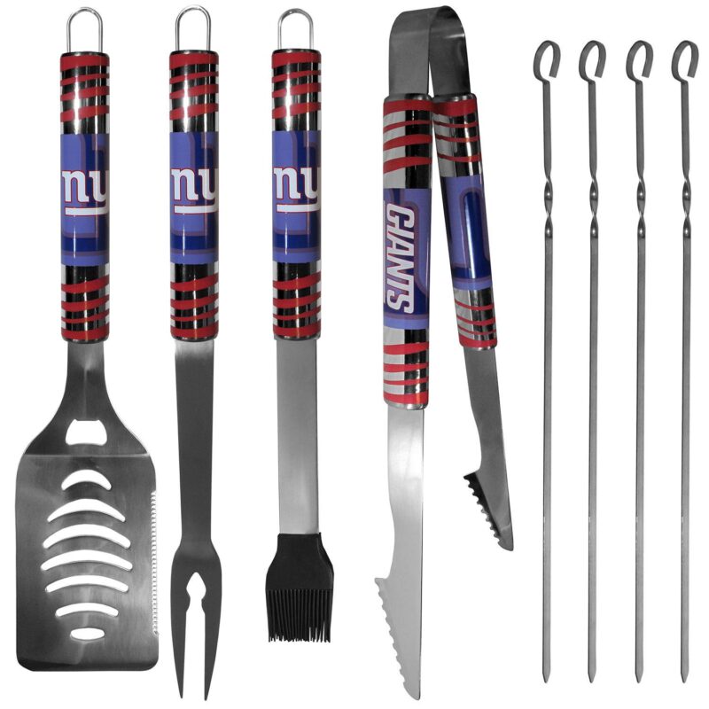 New York Giants Tailgater 8-Piece BBQ Grill Set - Image 2