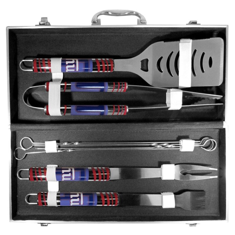 New York Giants Tailgater 8-Piece BBQ Grill Set - Image 3