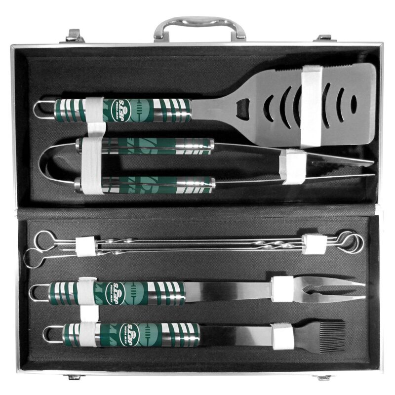 New York Jets Tailgater 8-Piece BBQ Grill Set - Image 3