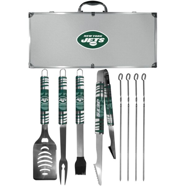 New York Jets Tailgater 8-Piece BBQ Grill Set