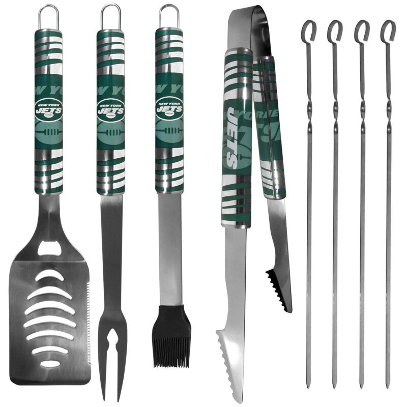 New York Jets Tailgater 8-Piece BBQ Grill Set - Image 2