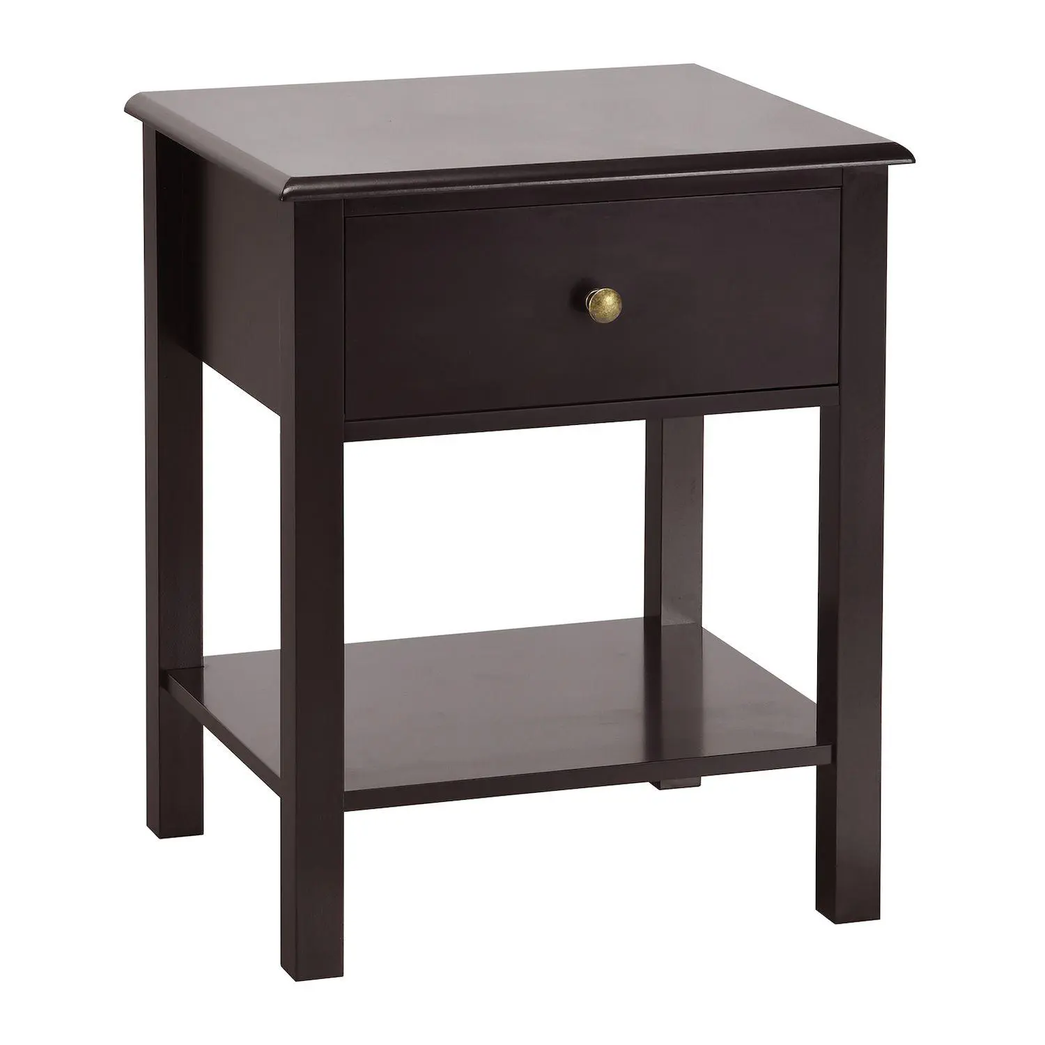 Nightstand End Table with Drawer and Shelf 1 Nightstand End Table with Drawer and Shelf