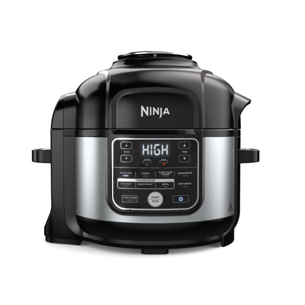 NinjaA FoodiA 10-in-1 6.5-Quart Pro Pressure Cooker Air Fryer Multicooker, Stainless, OS300