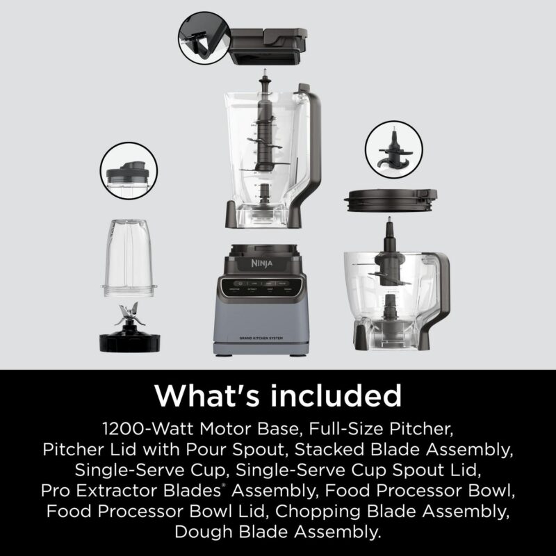 NinjaA Grand Kitchen System 1200, Blender, 4 Preset Auto-iQA Programs, KS500 - Image 8