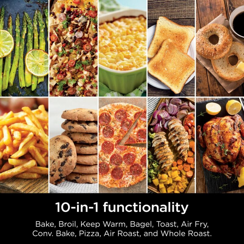 Ninja 10-in-1 Double Oven with FlexDoor, Rapid Top Oven, Convection and Air Fry Bottom Oven, Stainless Steel, DCT400 - Image 8