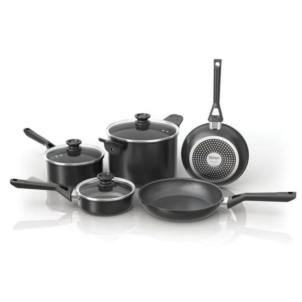 Ninja 8 piece All Range Compatible Aluminum Cookware Set