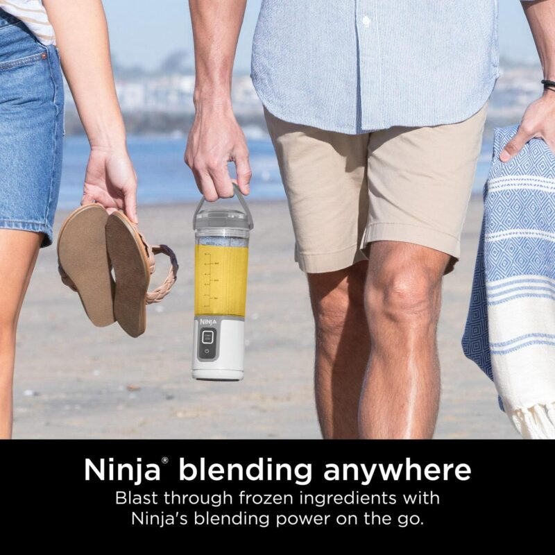 Ninja Blast 16 oz. Personal Portable Blender with Leak Proof Lid and Easy Sip Spout, Perfect for Smoothies, White, BC100WH - Image 2