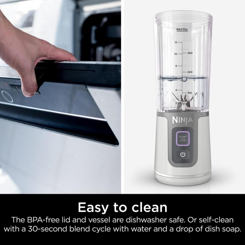 Ninja Blast 16 oz. Personal Portable Blender with Leak Proof Lid and Easy Sip Spout, Perfect for Smoothies, White, BC100WH - Image 11