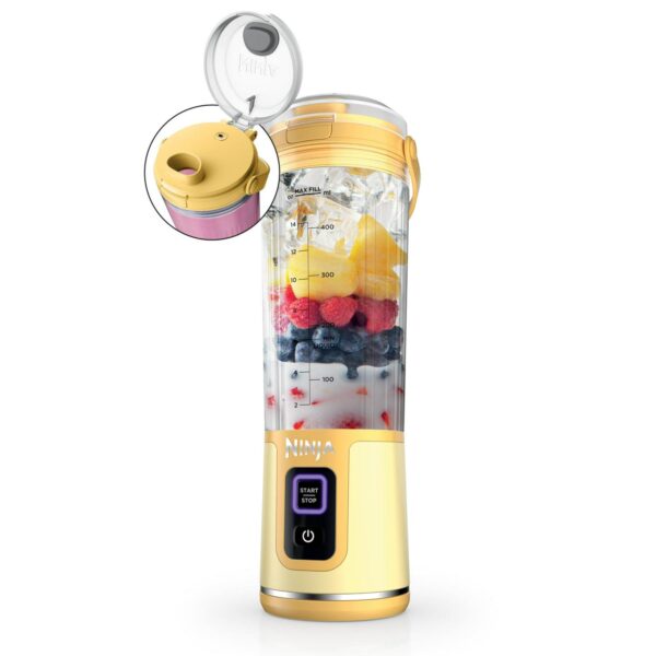 Ninja Blast Portable Blender, Cordless, 18oz. Vessel, Personal Blender for Shakes and Smoothies, BPA Free, Leakproof Lid and Sip Spout, USB-C Rechargeable, Dishwasher Safe Parts, Metallic Purple,