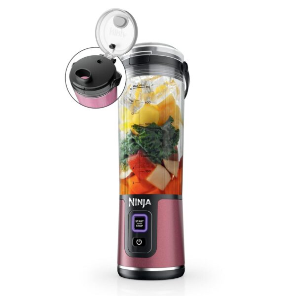 Ninja Blast Portable Blender, Cordless, 18oz. Vessel, Personal Blender for Shakes and Smoothies, BPA Free, Leakproof Lid and Sip Spout, USB-C Rechargeable, Dishwasher Safe Parts, Metallic Purple,