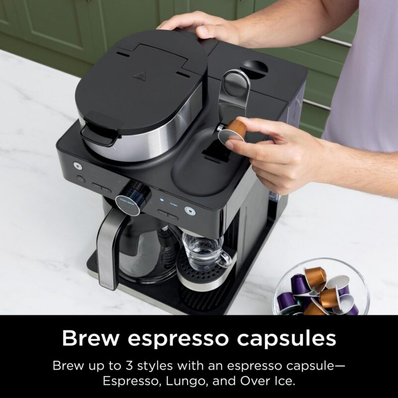 Ninja CFN601 Espresso and Coffee Barista System, Single-Serve Coffee and Nespresso Capsule Compatible - Image 10