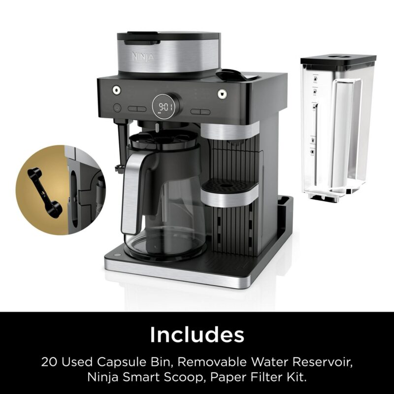 Ninja CFN601 Espresso and Coffee Barista System, Single-Serve Coffee and Nespresso Capsule Compatible - Image 5