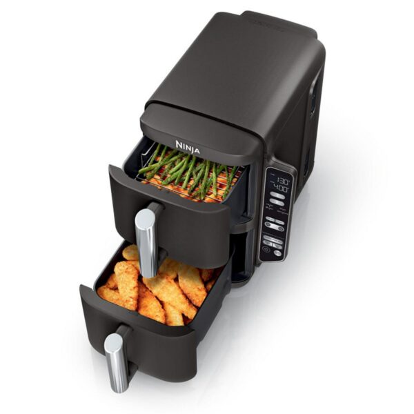 Ninja DoubleStack 8 Qt, 4-in-1, 2-Basket Air Fryer, Space Saving Design