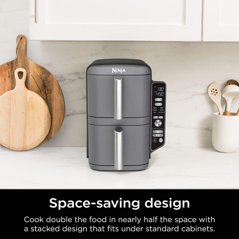 Ninja DoubleStack XL 10-qt. 6-in-1 Two-Basket Air Fryer SL401 - Image 9