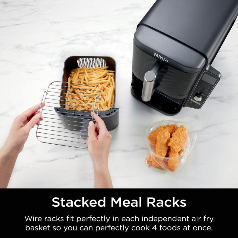 Ninja DoubleStack XL 10-qt. 6-in-1 Two-Basket Air Fryer SL401 - Image 12