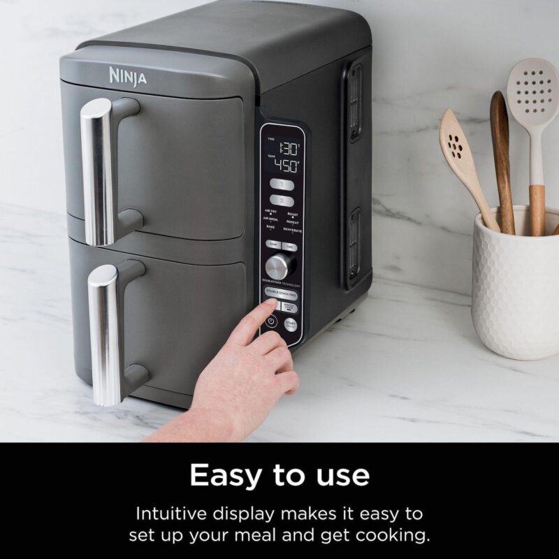 Ninja DoubleStack XL 10-qt. 6-in-1 Two-Basket Air Fryer SL401 - Image 3