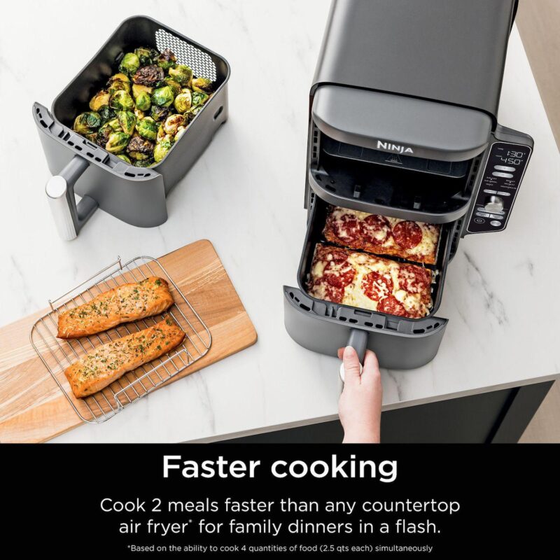 Ninja DoubleStack XL 10-qt. 6-in-1 Two-Basket Air Fryer SL401 - Image 15