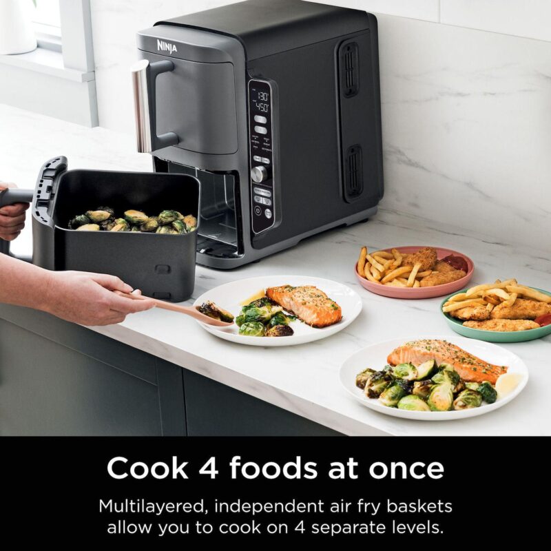 Ninja DoubleStack XL 10-qt. 6-in-1 Two-Basket Air Fryer SL401 - Image 10