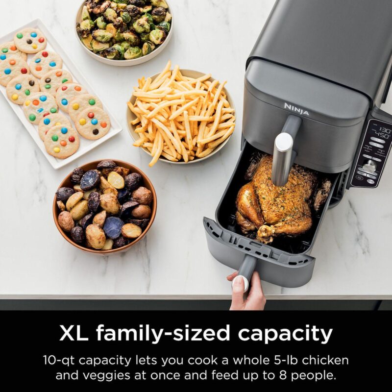 Ninja DoubleStack XL 10-qt. 6-in-1 Two-Basket Air Fryer SL401 - Image 11