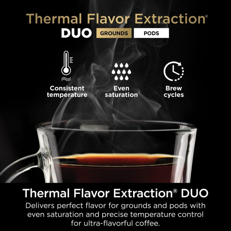 Ninja DualBrew Hot and Iced Coffee Maker, Single-Serve, compatible with K-Cups and 12-Cup Drip Coffee Maker, CFP101 - Image 8